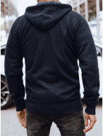 Pánsky zateplený sveter, tmavomodrý Dstreet WX2154