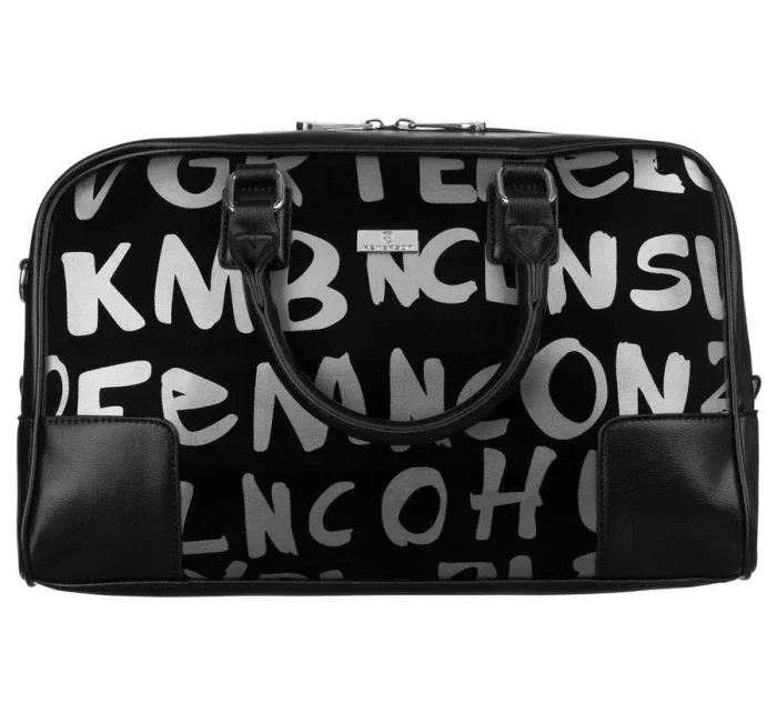 Dámská kabelka Šedá s potiskem model 18978790 - PETERSON Dámská kabelka Šedá s potiskem model 18978790 - PETERSON