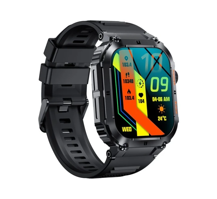 VELTORI VT200-1 Smartwatch Čierny silikónový remienok VELTORI VT200-1 Smartwatch Čierny silikónový remienok