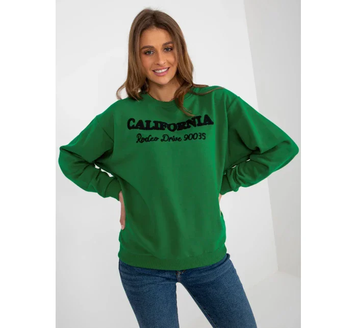 Dámska mikina MA BL 2205020 mikina.24 tmavo zelená - FPrice