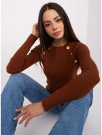 Sweter PM SW model 18904847 ciemny brązowy - FPrice