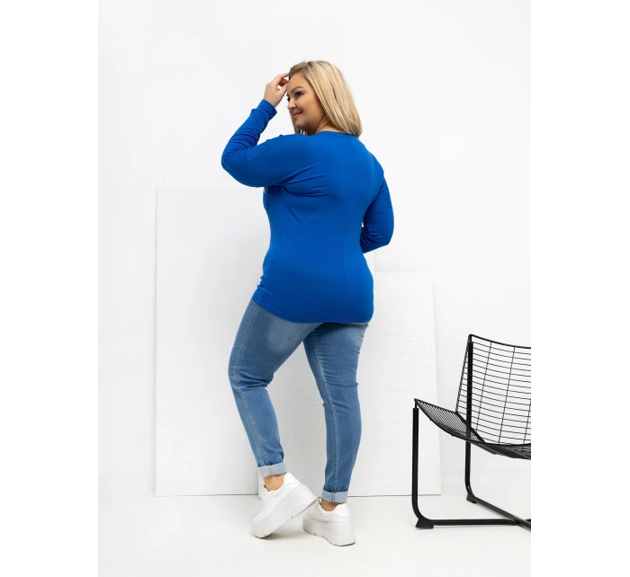 Blúzka RV BZ A 161.63 kobaltovo modrá