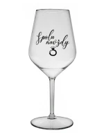 SPOLU NAVŽDY - čirá nerozbitná sklenice na víno 470 ml