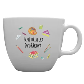 Personalizovaný MEGA XXL keramický hrnek 1000 ml pro paní učitelku/pana učitele (pomůcky) Personalizovaný MEGA XXL keramický hrnek 1000 ml pro paní učitelku/pana učitele (pomůcky)
