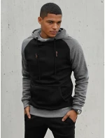 Pánská černá mikina model 21966958 - Dstreet Pánská černá mikina model 21966958 - Dstreet