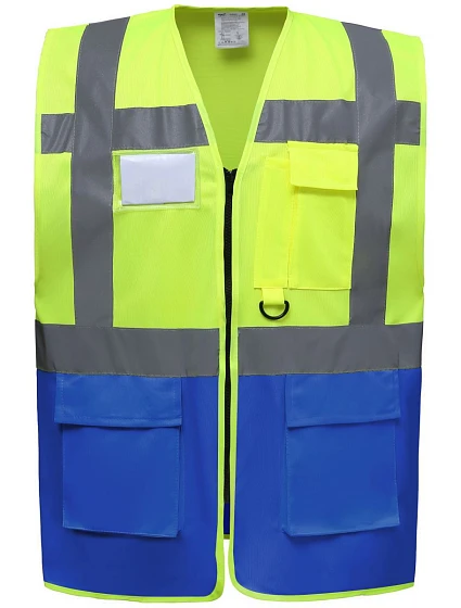 Yoko HVW 801 Hi-Vis multifunkčná vesta 79.W801 hi vis žltá/kráľovská modrá Yoko HVW 801 Hi-Vis multifunkčná vesta 79.W801 hi vis žltá/kráľovská modrá