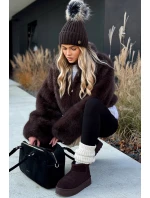 Nízké sněhule na platformě Big Star model 21708613 čokoládové - Big Star Shoes Nízké sněhule na platformě Big Star model 21708613 čokoládové - Big Star Shoes