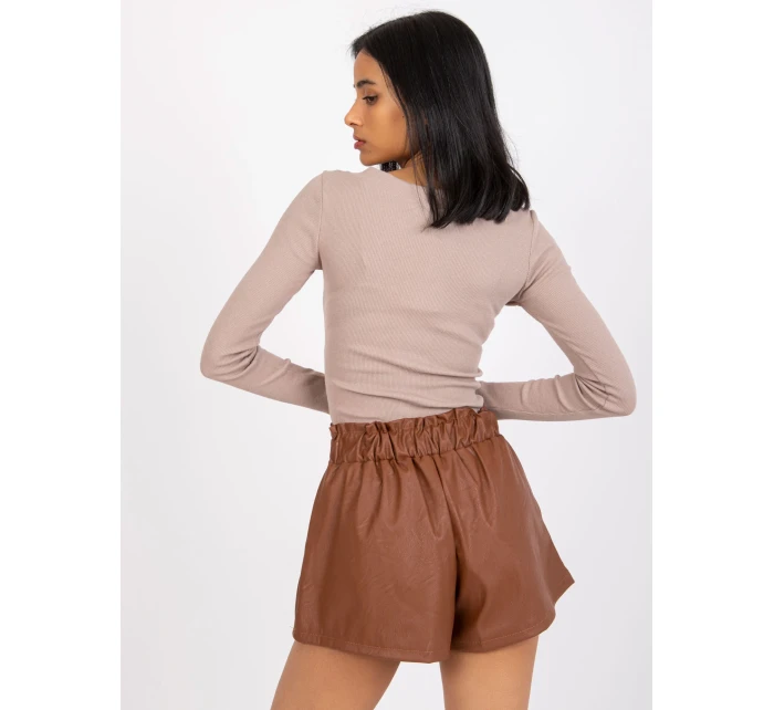 DHJ SN 5060 šortky.66P hnedá