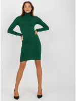 Dámské šaty NM SK NG model 17899726 tmavě zelené - FPrice Dámské šaty NM SK NG model 17899726 tmavě zelené - FPrice