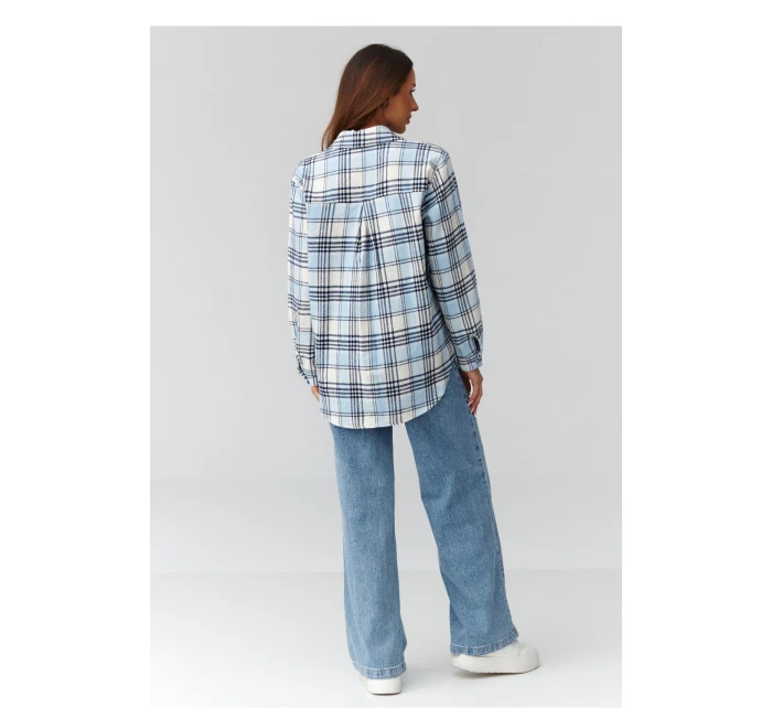 Košeľa s dlhým rukávom model 224089 Makadamia