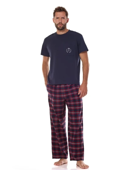 Pánske pyžamo L&L 2473 Ben cr/r M-3XL Pánske pyžamo L&L 2473 Ben cr/r M-3XL