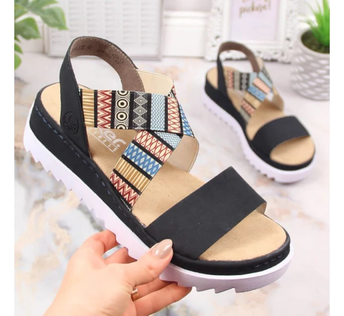 Sandále Rieker V44G8-14 W RKR533A