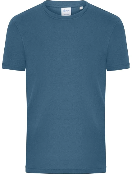 Daiber 8040 Pánske bio tričko s jemným žebrovaním 02.8040 dusty blue Daiber 8040 Pánske bio tričko s jemným žebrovaním 02.8040 dusty blue