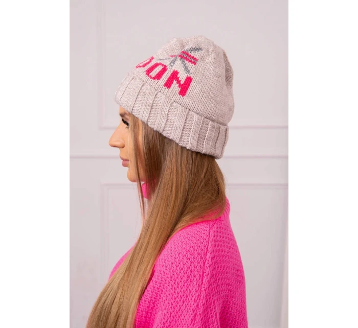 Dámska čiapka London K385 dark beige