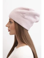 Dámská zimní čepice z vlny s a prodlouženými stranami fialová model 21865202 - K-Fashion