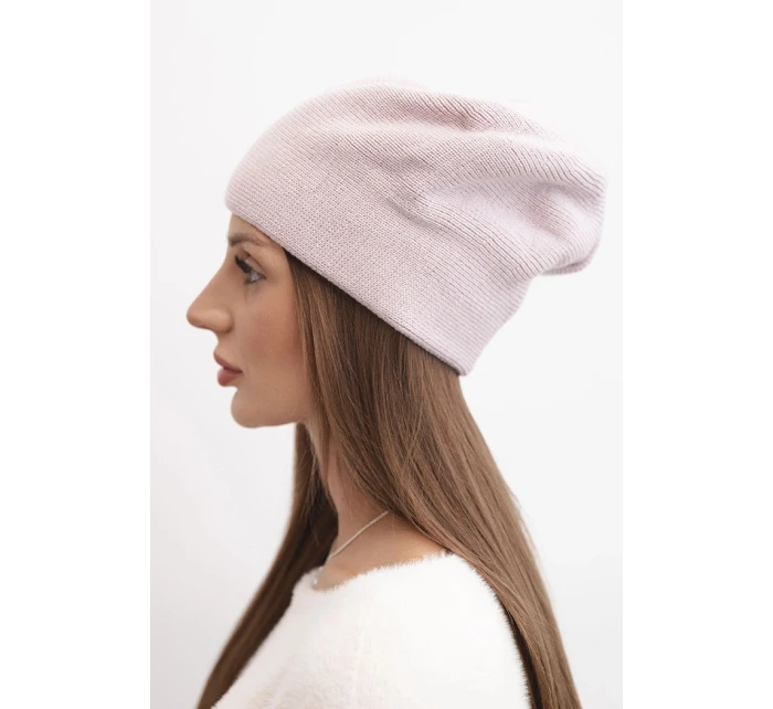 Dámská zimní čepice z vlny s a prodlouženými stranami fialová model 21865202 - K-Fashion