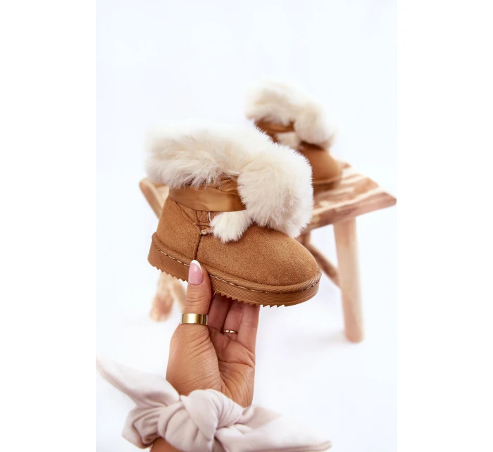 Dětské teplé sněhule Hnědá a bílá model 21600352 - Boto