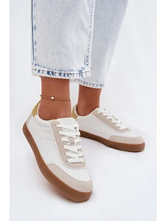 Dámské tenisky z eko kůže Big Star model 22069390 bílé - Big Star Shoes