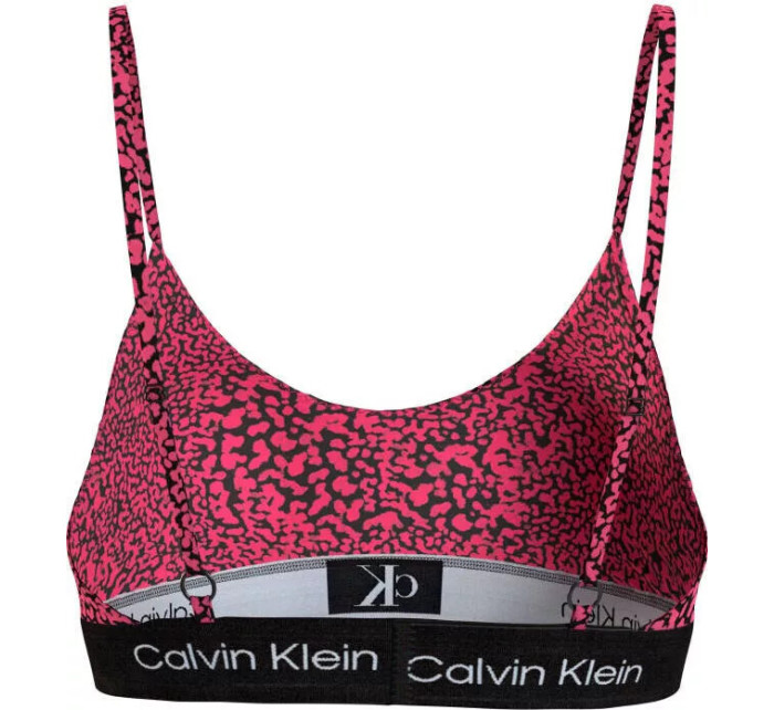 Dámska podprsenka 000QF7216E GNI tm. ružová so vzorom - Calvin Klein