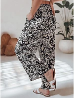 Dámske nohavice uy2634 TROPICAL SUN black and cream - FashionStreet