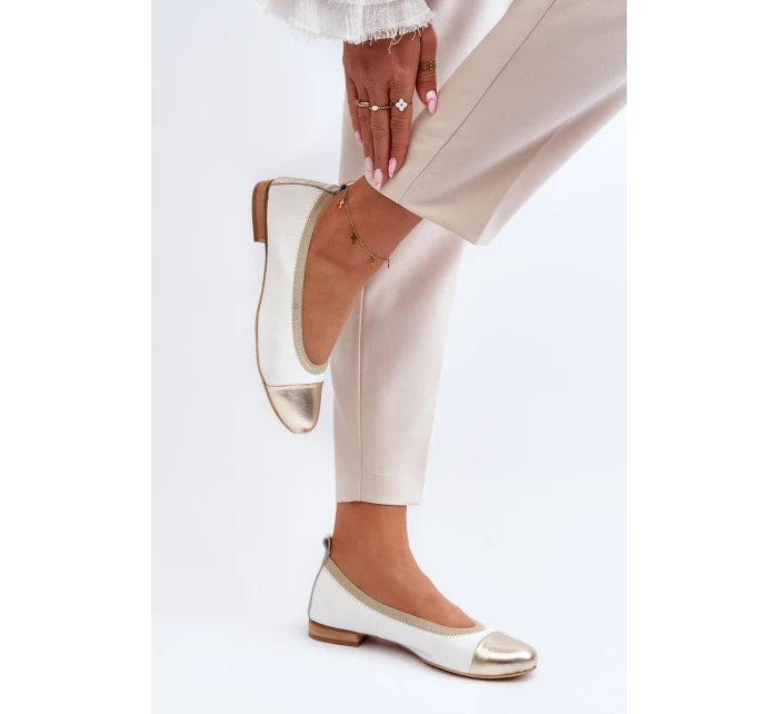 Kožené baleríny model 21646179 - Zazoo