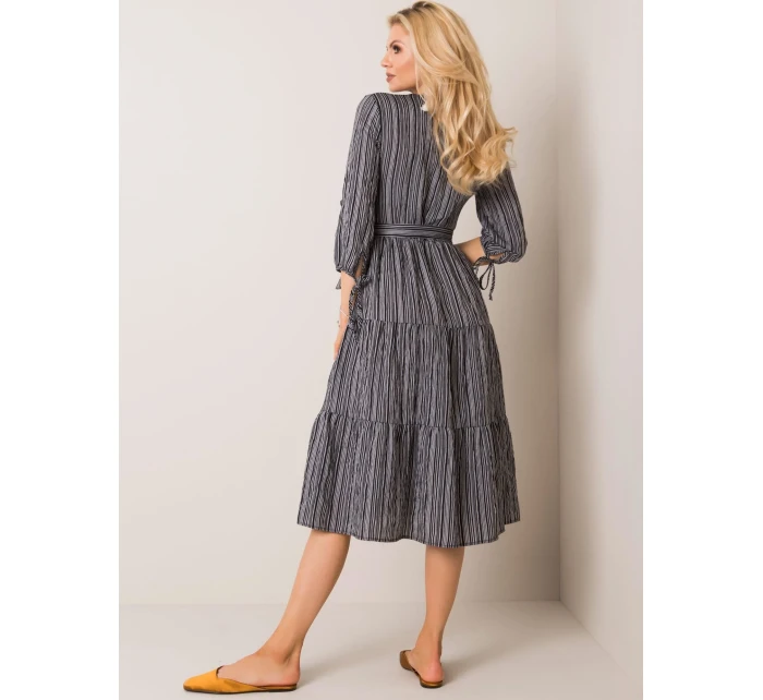 Šaty LK SK 508005.07P šedá čierna Šaty LK SK 508005.07P šedá čierna