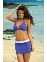 Meg Barcellona-Bianco sukňa M-266 Svetlo fialová s bielou (296) - Marko Meg Barcellona-Bianco sukňa M-266 Svetlo fialová s bielou (296) - Marko