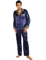 Pánske saténové pyžamo Satyna Adam 939 - De Lafense Pánske saténové pyžamo Satyna Adam 939 - De Lafense