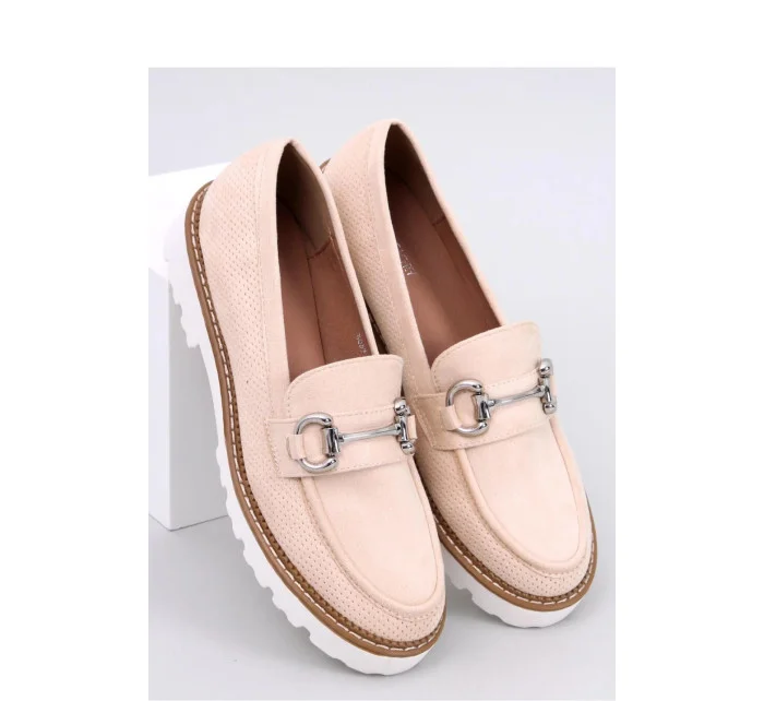Dámske poltopánky / mokasíny model MM848 Light beige - Seastar