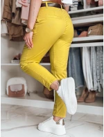 Dámské kalhoty chinos s páskem hořčicové Dstreet model 21986420 - FashionStreet