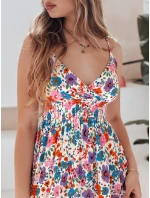 FLOWMISS biele kvetinové maxi šaty FashionStreet EY2628