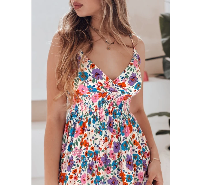 FLOWMISS biele kvetinové maxi šaty FashionStreet EY2628