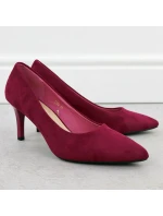 Dámské semišové lodičky na jehlovém podpatku fuchsiové barvy Sergio model 21905065 - LEONE