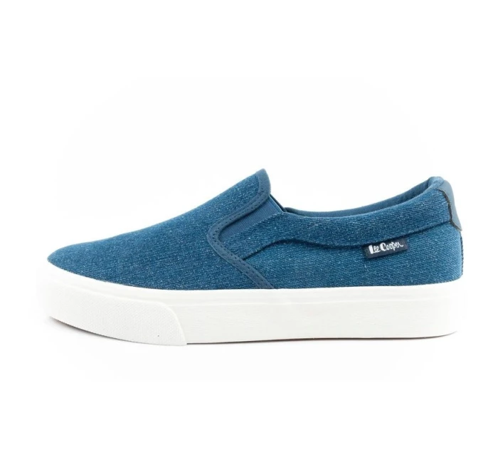 Lee Cooper pánske tenisky módne pohodlné slip-on denim Slip on