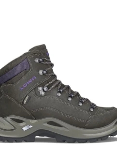 Dámske trekové topánky Lowa RENEGADE GTX MID slate/blackberry Gore-Tex waterproof grey (321945 7937) dámske