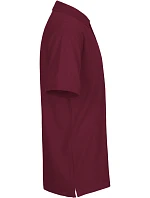 O Pánské piqué polo z bio bavlny bordeaux model 22503725 - Neutral O Pánské piqué polo z bio bavlny bordeaux model 22503725 - Neutral