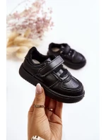 Dziecięce Niskie Buty Sportowe Czarne Frillo Dziecięce Niskie Buty Sportowe Czarne Frillo
