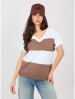 Blúzka RV BZ A1214.89 bielo-hnedá