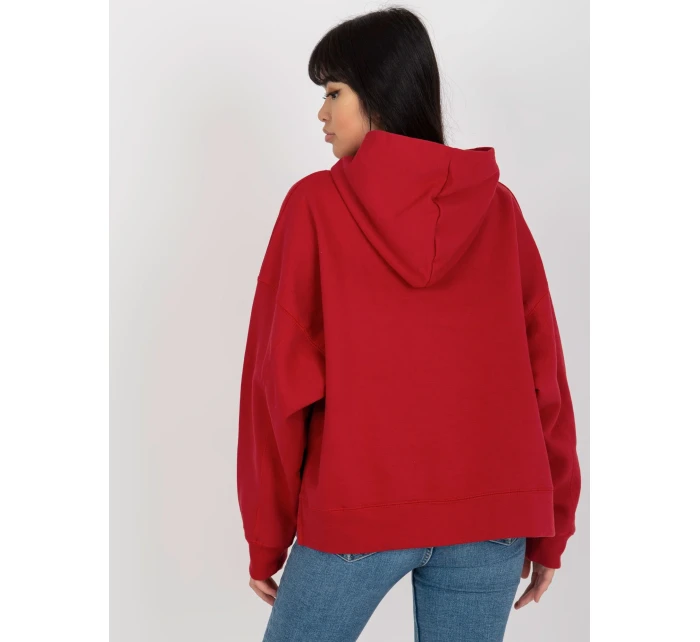 Dámska mikina TW BL 2002.11 tmavo červená - FPrice Dámska mikina TW BL 2002.11 tmavo červená - FPrice