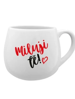 MILUJI TĚ! - bílý keramický hrníček 300 ml