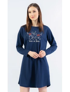 Dámska nočná košeľa s dlhým rukávom Oh deer