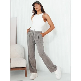Dámské kalhoty s širokými nohavicemi šedé Dstreet model 21975653 - FashionStreet Dámské kalhoty s širokými nohavicemi šedé Dstreet model 21975653 - FashionStreet