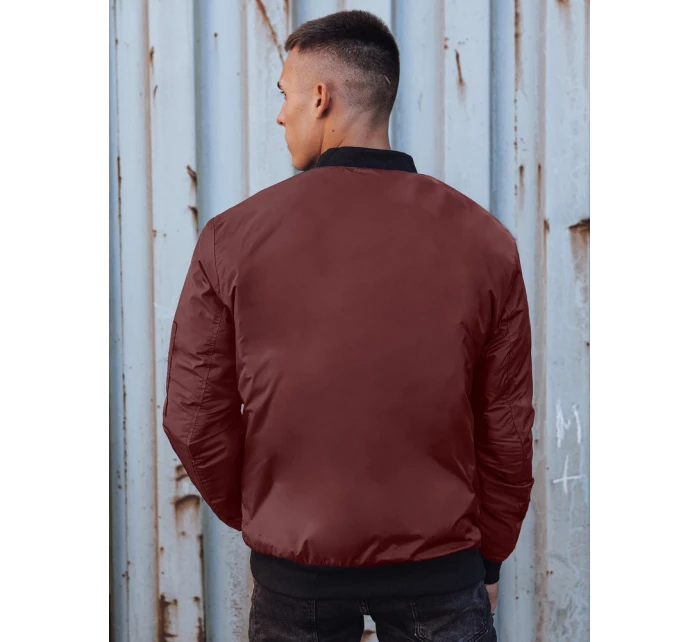 Pánská bunda bomber bordó model 21980968 - Dstreet