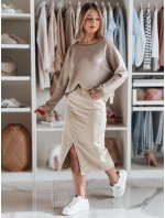 Dámska oversize maslová mikina s NUBISS popolom FashionStreet RY2800