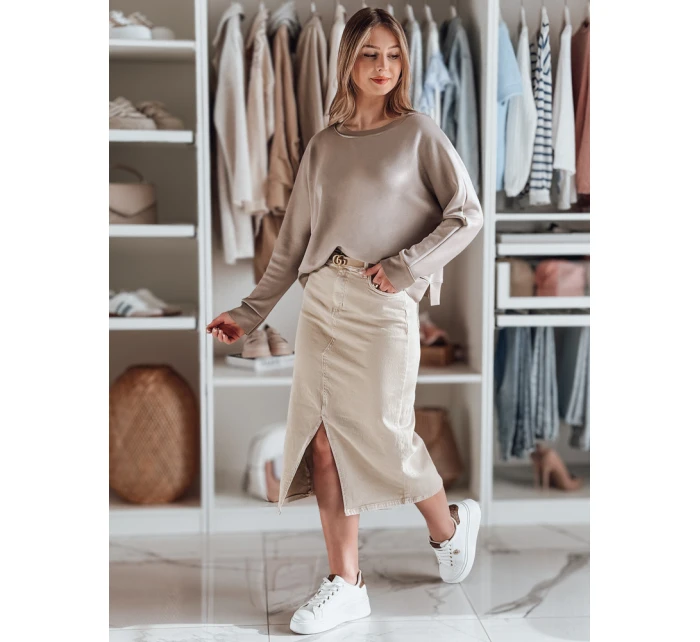 Dámska oversize maslová mikina s NUBISS popolom FashionStreet RY2800