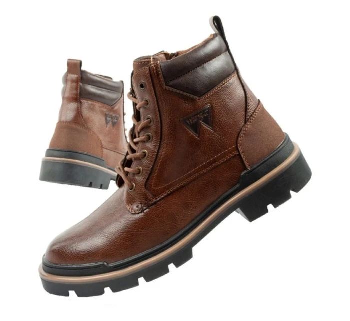 buty męskie  modne brązowe model 21361016 - Wrangler