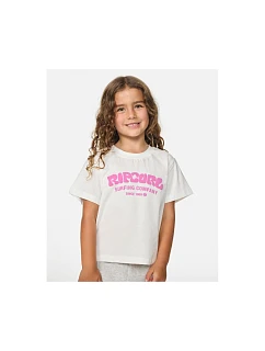 Detské tričko RIP CURL Surf Puff Relaxed Tee – Girl, biele