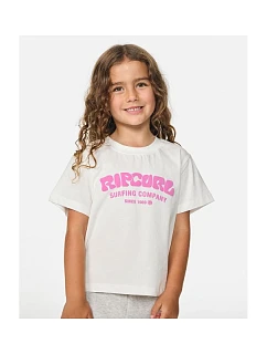 Detské tričko RIP CURL Surf Puff Relaxed Tee – Girl, biele