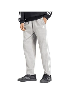 Pánské kalhoty Essentials 3Stripes Single Jersey Tapered Open šedé, model 22403339 - ADIDAS
