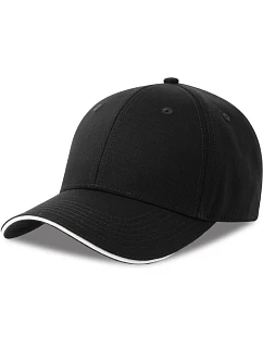Sport 6 panelová sandwich kšiltovka black model 22450495 - Atlantis Headwear